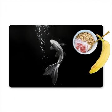 Sets de table - Koi - Poisson - Blanc - Noir