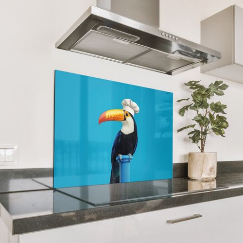 Fond de hotte - Tucan - Piédestal - Oiseau - Toque