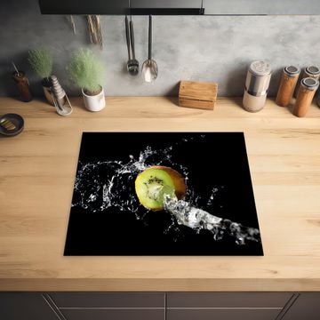Protection plaque induction - Oeuvre d'art "Kiwi dans l'eau