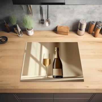 Protection plaque induction - Champagne - Beige - Ombre - Bulles
