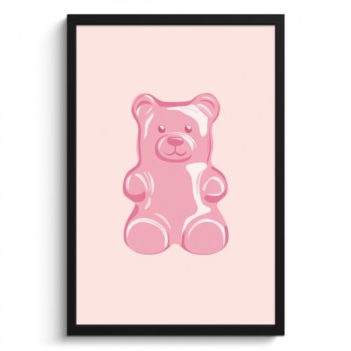Cadre Photo - Ours - Rose - Bonbons