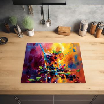 Protection plaque induction - Explosion de fruits et de couleurs