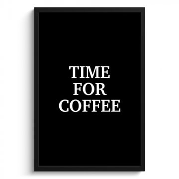 Cadre Photo - Citations - Lettres - Café - Noir