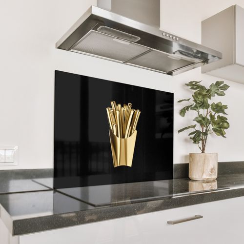 Fond de hotte - Frites - Or - Chrome - Alimentation