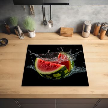Protection plaque induction - Pastèque - Noir - Eau - Fruit - Melon
