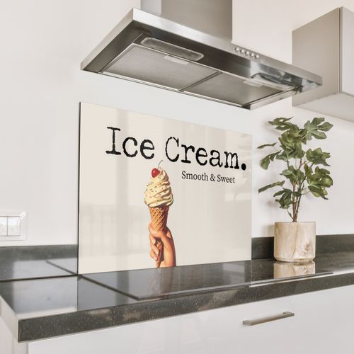Fond de hotte - Glace - Glace à l'italienne - Colorée - Cerise