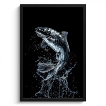 Cadre Photo - Poissons - Koi - Noir - Eau