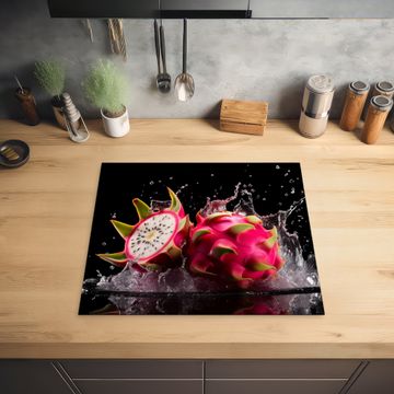 Protection plaque induction - Fruit du dragon - Noir - Eau - Fruit - Fruit