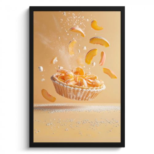 Cadre Photo - Pêche - Aliments - Gâteau - Orange