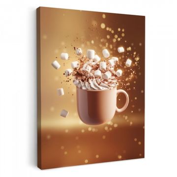 Tableau sur toile - Chocolat - Boisson - Chaud - Marron