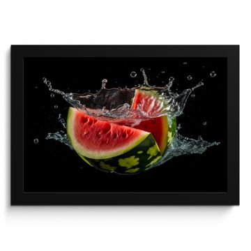 Cadre Photo - Pastèque - Noir - Eau - Fruit - Melon