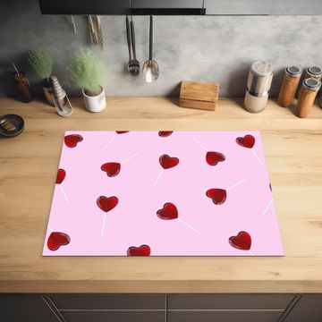 Protection plaque induction - Rose - Coeur - Sucette - Bonbon
