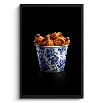 Cadre Photo - Poulet - Seau - Bleu de Delft - Tasty