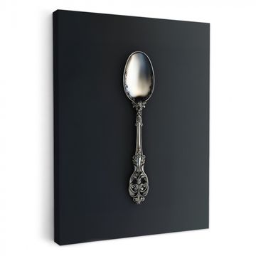 Tableau sur toile - Cuillère - Argent - Métal