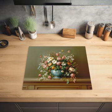 Protection plaque induction - Vase - Pastel - Couleurs - Fleurs