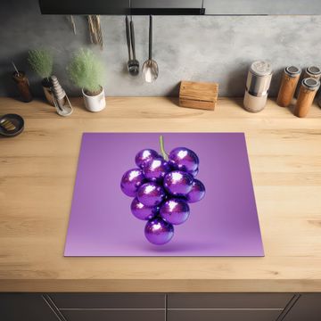 Protection plaque induction - Raisin - Disco - Paillettes - Violet