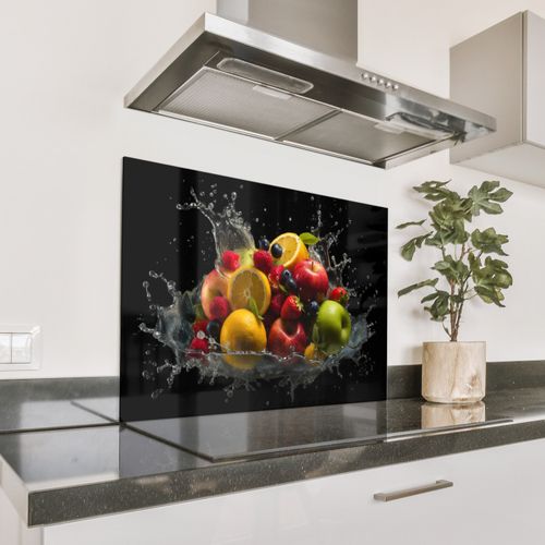 Fond de hotte - Fruits - Pomme - Orange - Fruits rouges - Eau