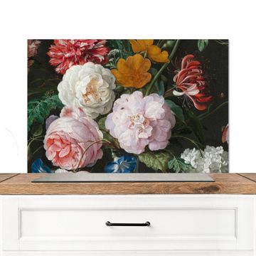 Fond de hotte - Nature morte aux fleurs