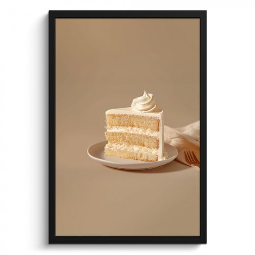 Cadre Photo - Gâteau à la vanille - Gâteau - Crémeux