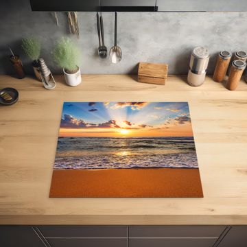 Protection plaque induction - Littoral au soleil d'hiver