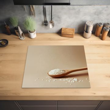 Protection plaque induction - Cuillère - Riz - Bois - Beige