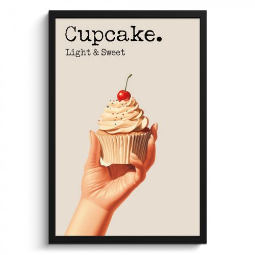 Cadre Photo - Cupcake - Sucré - Cerise