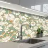Bloem - Art nouveau - Design keuken achterwand 2 middel 871 -3d_schuin