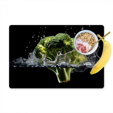 Sets de table - Brocoli - Vert - Eau - Noir