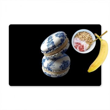 Alimentation - Macarons - Bleu de Delft - Biscuits