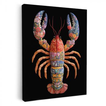 Tableau sur toile - Cancer - Broderie - Coloré - Fleurs