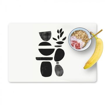 Sets de table - Japandi - Noir - Abstrait
