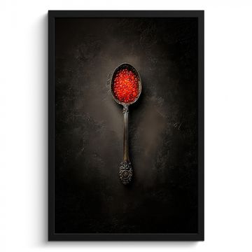 Cadre Photo - Noir - Cuillère - Caviar