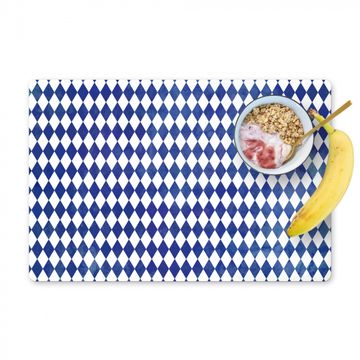 Sets de table - Plaid Illusion bleu