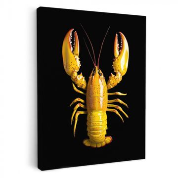 Tableau sur toile - Cancer - Jaune - Points - Solide