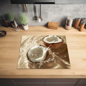 Protection plaque induction - Coconut - Water - Beige - Splashes