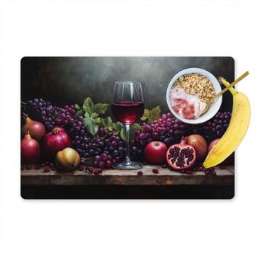 Sets de table - Vin - Fruits - Nature morte