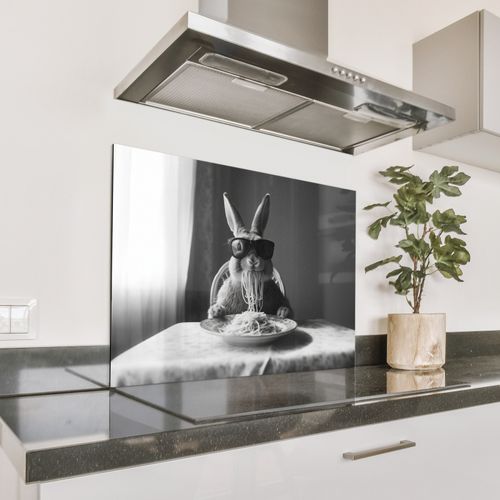 Fond de hotte - Lapin - Lapin - Lunettes de soleil - Nappe - Pâtes - Mignon