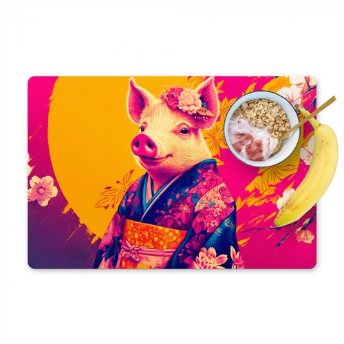 Sets de table - Cochon - Couronne de fleurs - Kimono - Abstrait