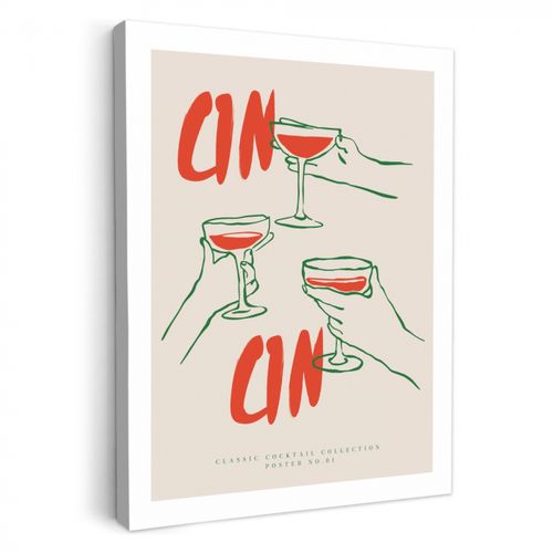 Tableau sur toile - Trio de cocktails