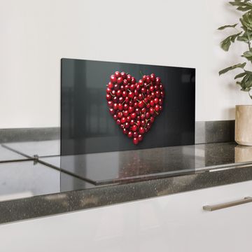 Fond de hotte - Cerise - Coeur - Rouge - Noir