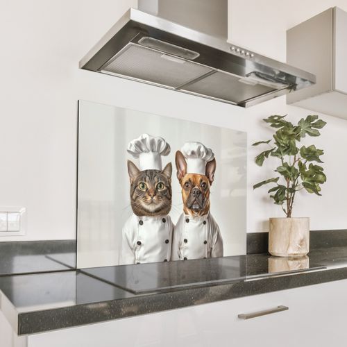 Fond de hotte - Chat - Chien - Vêtements de cuisine