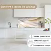 Golven - Abstract - Beige keuken achterwand 2 middel -sfeer4_FR