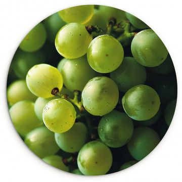 Tableau rond - Raisins - Grappe - Vert