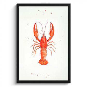 Cadre Photo - Homard - Aquarelle - Orange