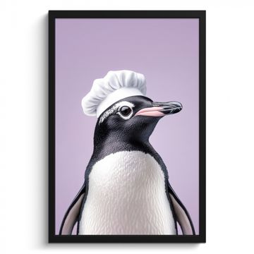 Cadre Photo - Pingouin - Toque - Mignon - Violet