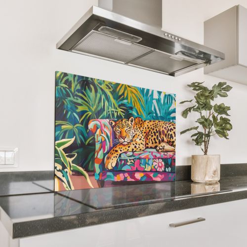 Fond de hotte - Léopard - Coloré - Tropical