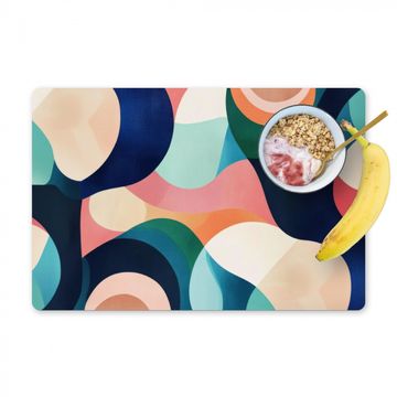 Sets de table - Abstrait - Bleu - Rose