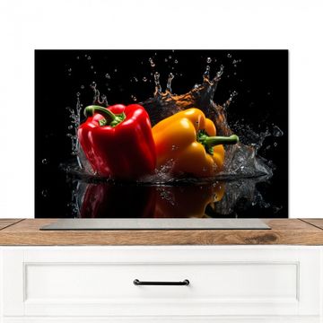Fond de hotte - Piment doux - Eau - Noir - Légumes - Rouge - Jaune