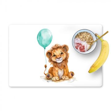 Sets de table - Lion - Bébé animal - Ballon bleu