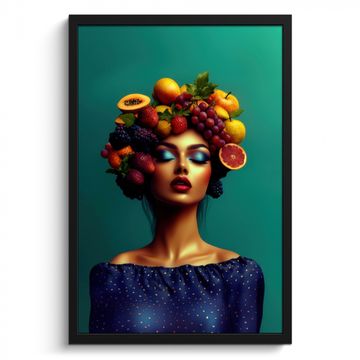 Cadre Photo - Femme - Top à capuche - Tropical - Fruits - Raisins